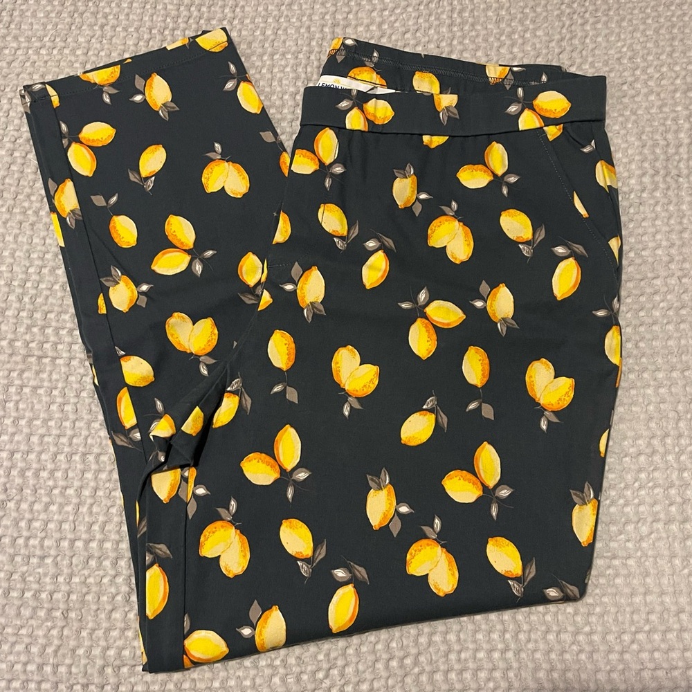 Lemon Way Blue and Yellow Pants